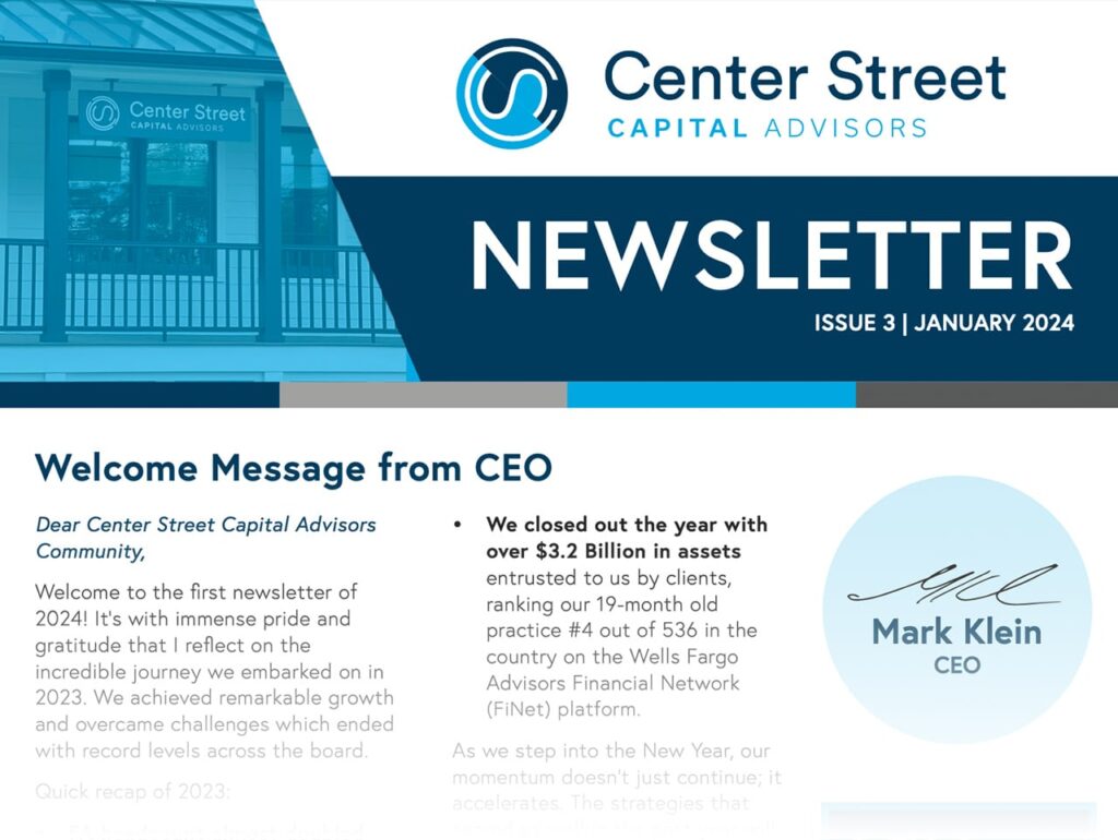 CSCA Newsletter - issue 3 - January 2024